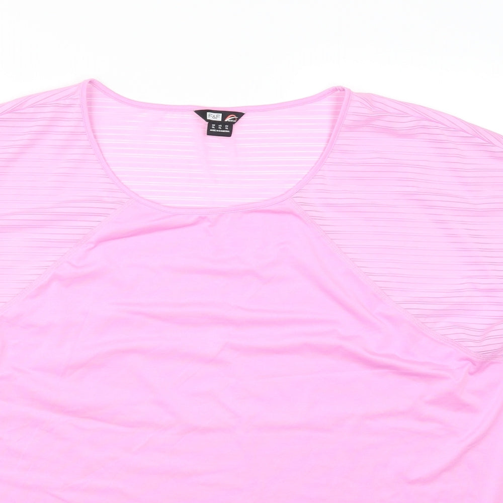 F&F Womens Pink   Basic T-Shirt Size XL