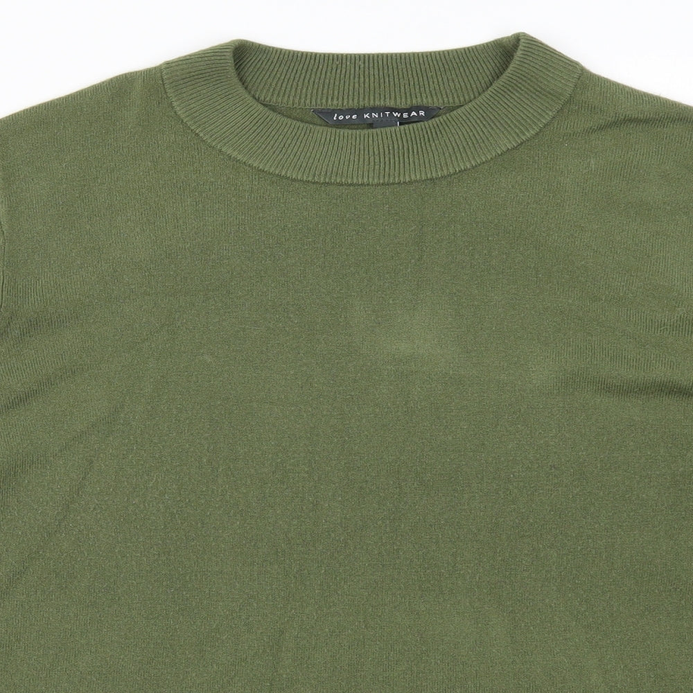 Bonmarché Womens Green  Knit Pullover Jumper Size 24