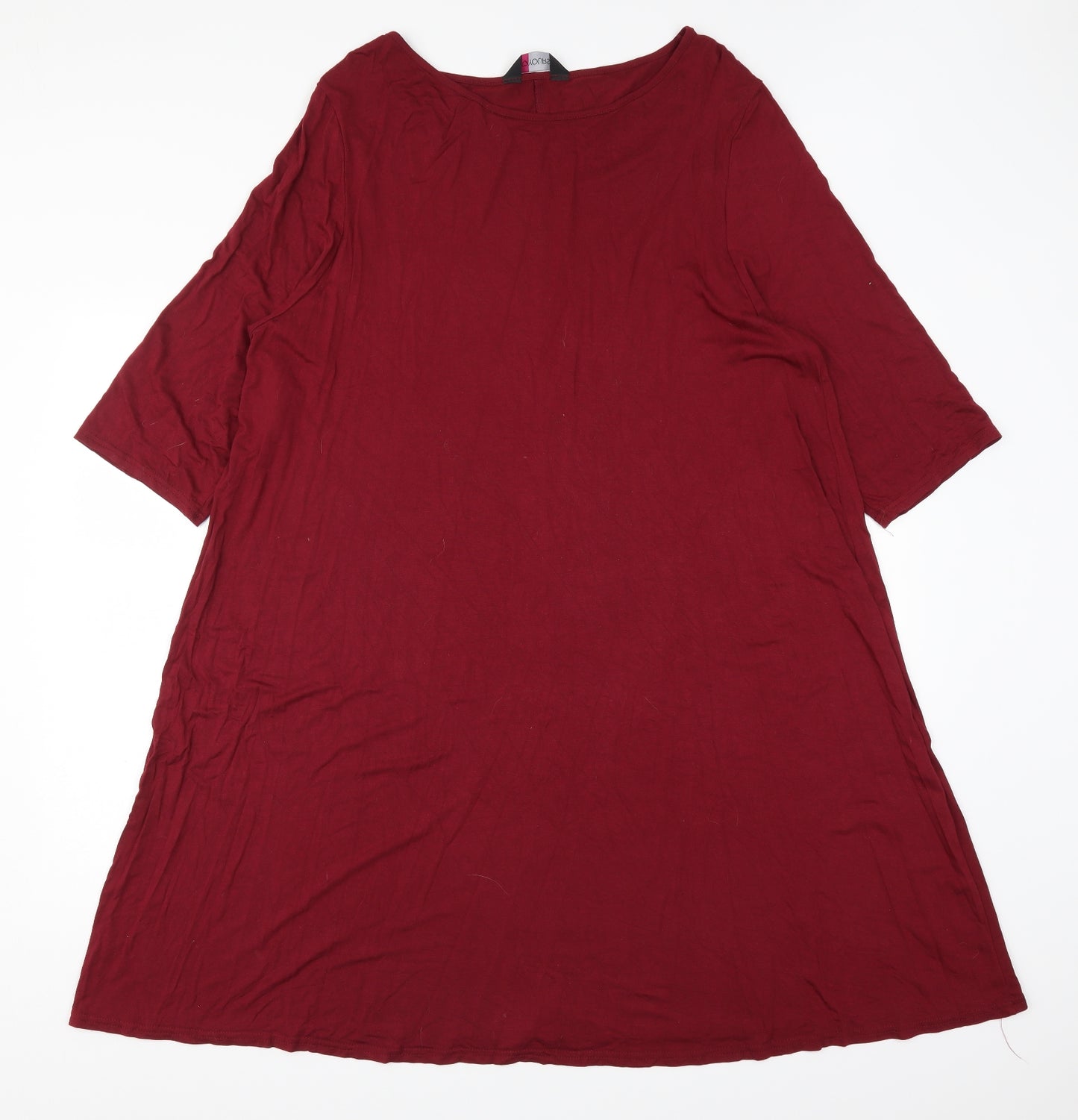 Yours Womens Red   T-Shirt Dress  Size 24