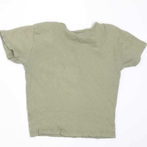 Miss Evie Girls Green   Basic T-Shirt Size 13-14 Years