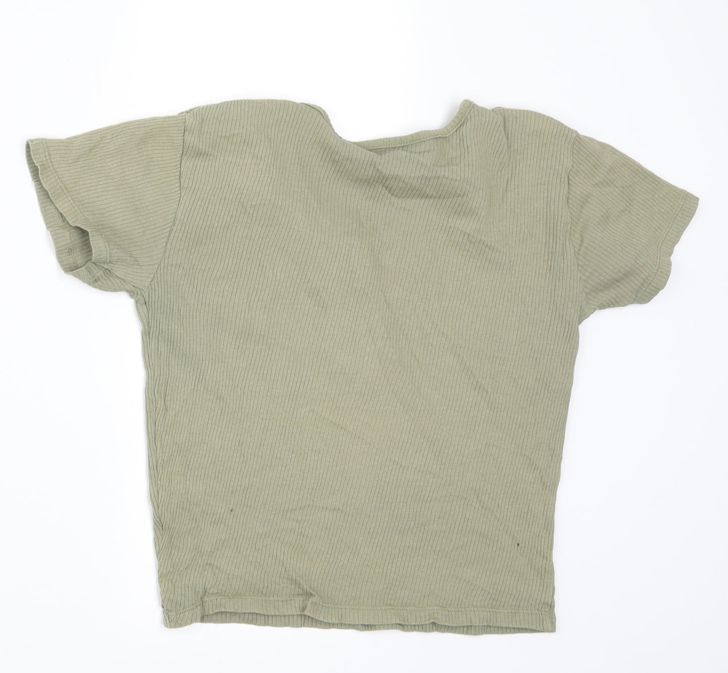 Miss Evie Girls Green   Basic T-Shirt Size 13-14 Years
