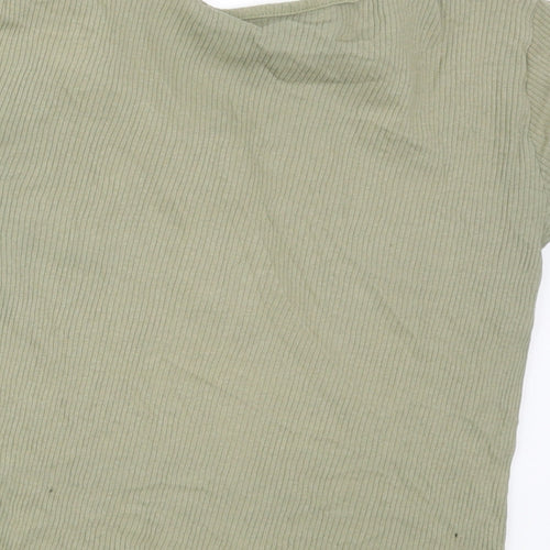 Miss Evie Girls Green   Basic T-Shirt Size 13-14 Years