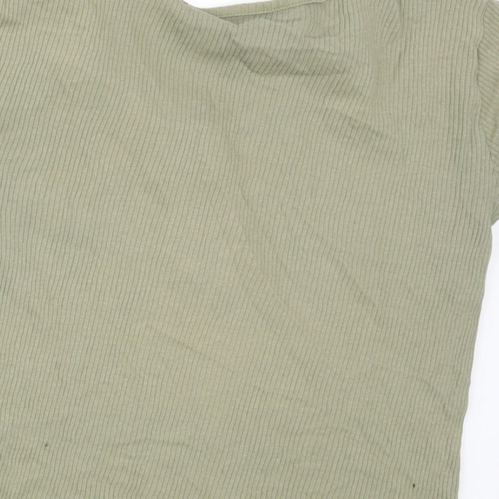 Miss Evie Girls Green   Basic T-Shirt Size 13-14 Years