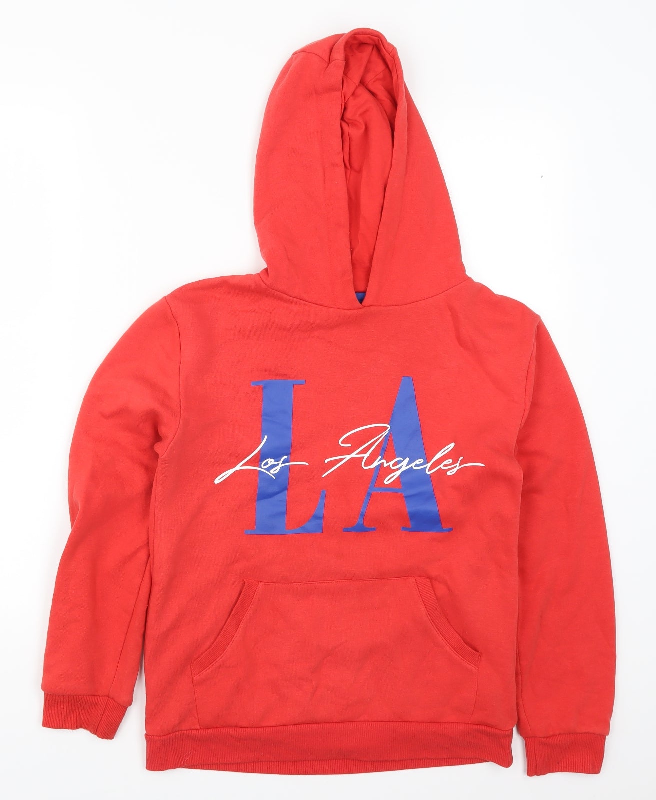 Primark Boys Red   Pullover Hoodie Size 11-12 Years  - Los Angeles