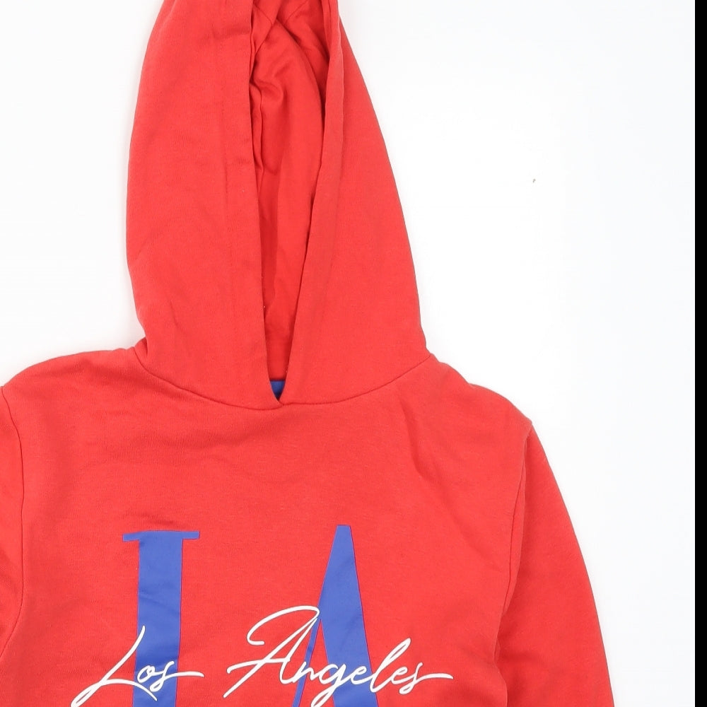 Primark Boys Red   Pullover Hoodie Size 11-12 Years  - Los Angeles
