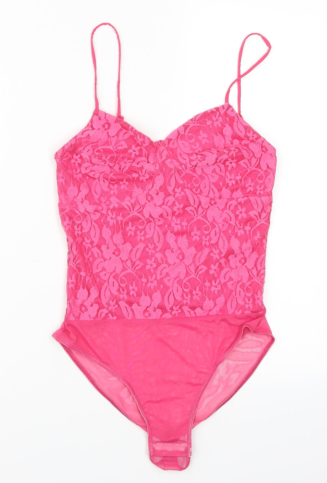 Miss Selfridge Womens Pink   Bodysuit One-Piece Size 8