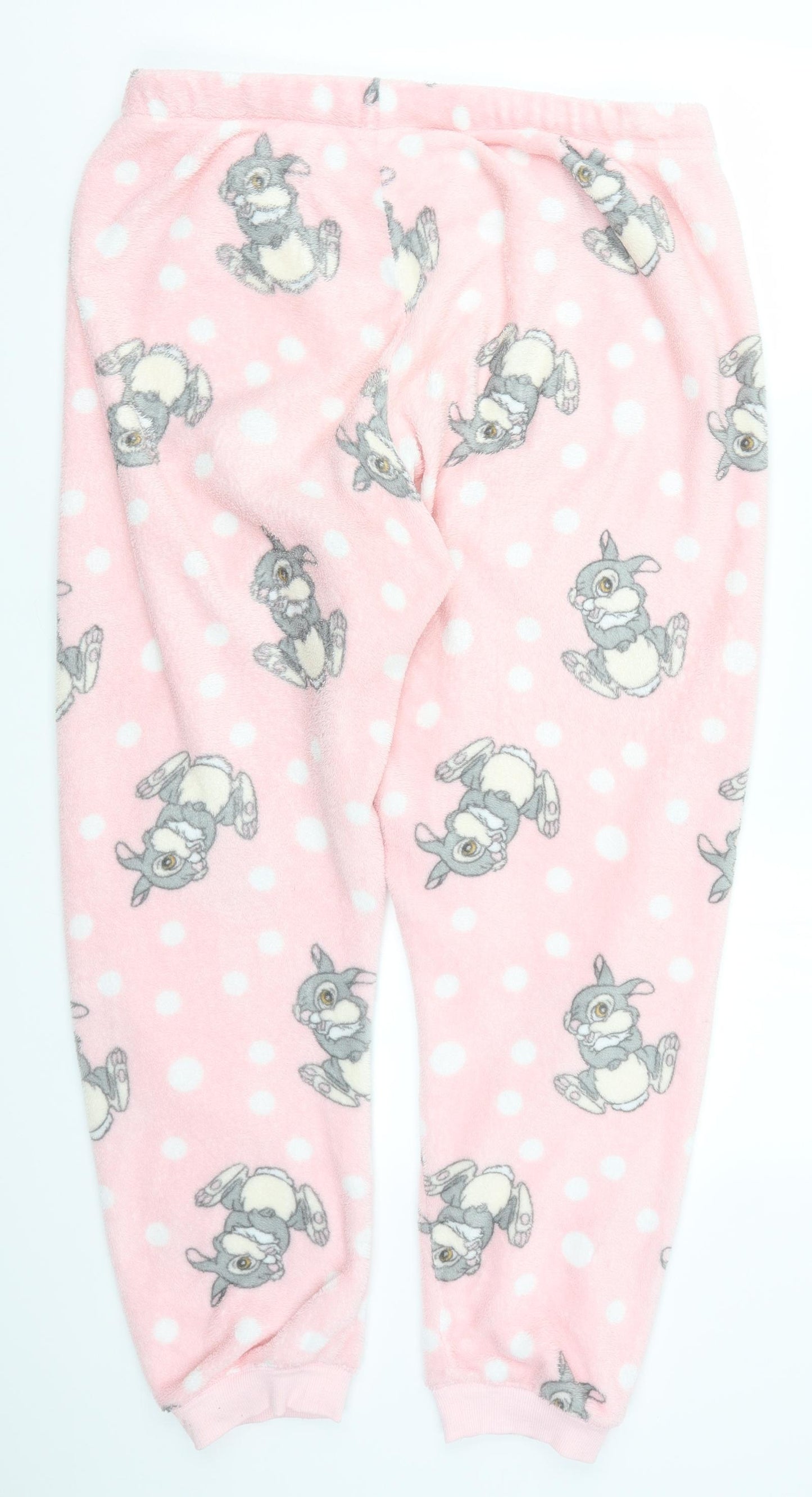 Preworn Womens Pink Polka Dot  Trousers  Size 36 in L37 in - Thumper Loungewear