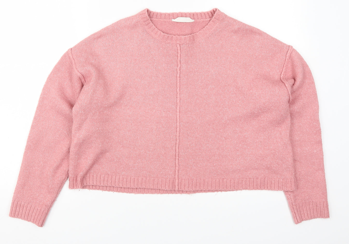 Matalan Girls Pink  Knit Pullover Jumper Size 15 Years
