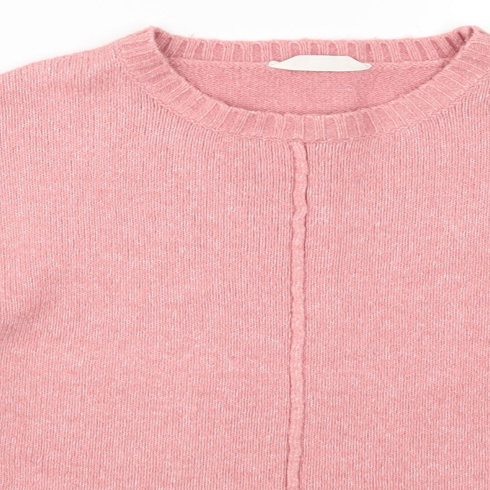 Matalan Girls Pink  Knit Pullover Jumper Size 15 Years