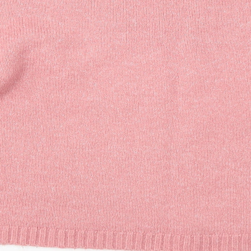 Matalan Girls Pink  Knit Pullover Jumper Size 15 Years