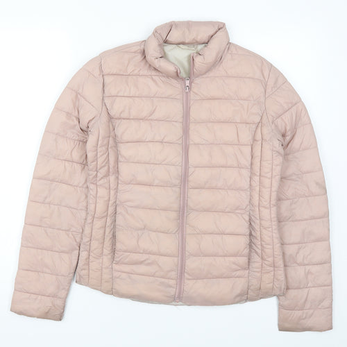 Primark Womens Pink   Quilted Coat Size 6