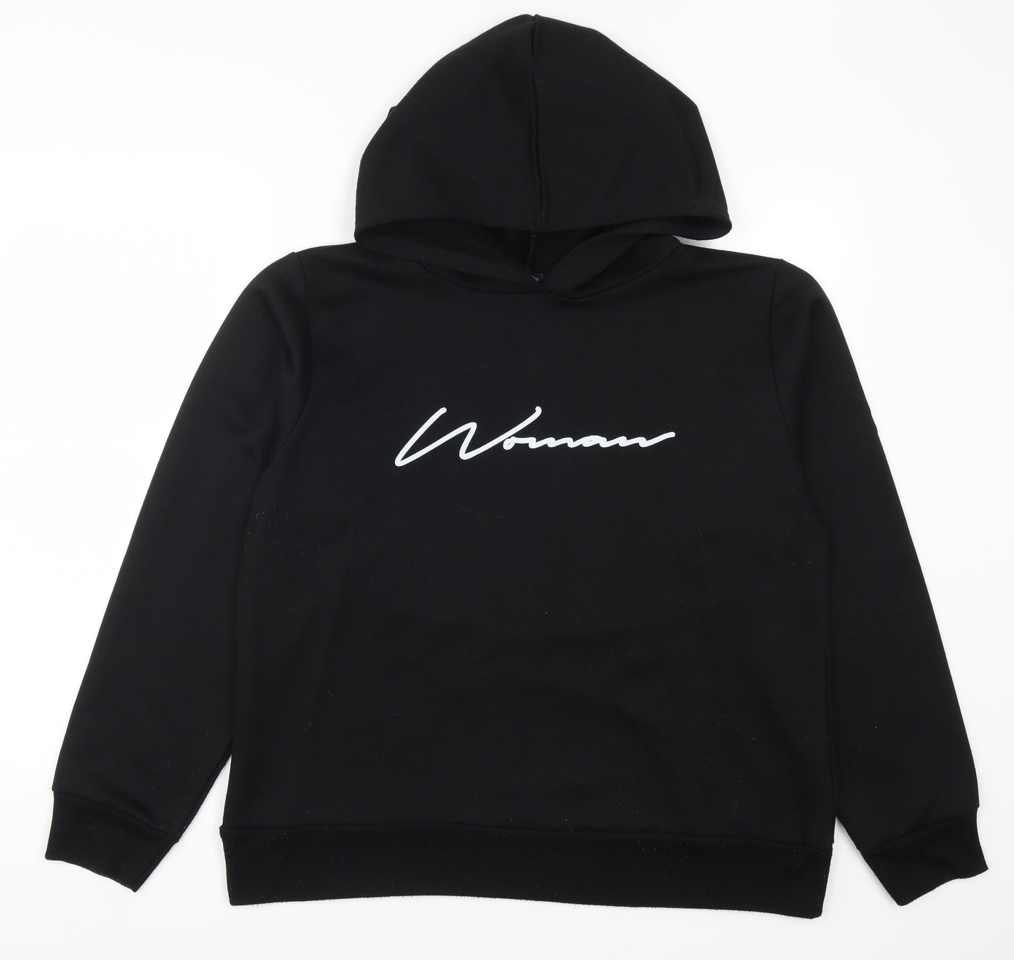 Boohoo Womens Black   Pullover Hoodie Size 16  - Woman