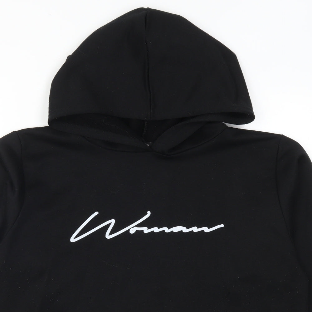 Boohoo Womens Black   Pullover Hoodie Size 16  - Woman