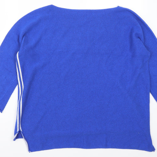 Preworn Womens Blue  Knit Pullover Jumper Size S