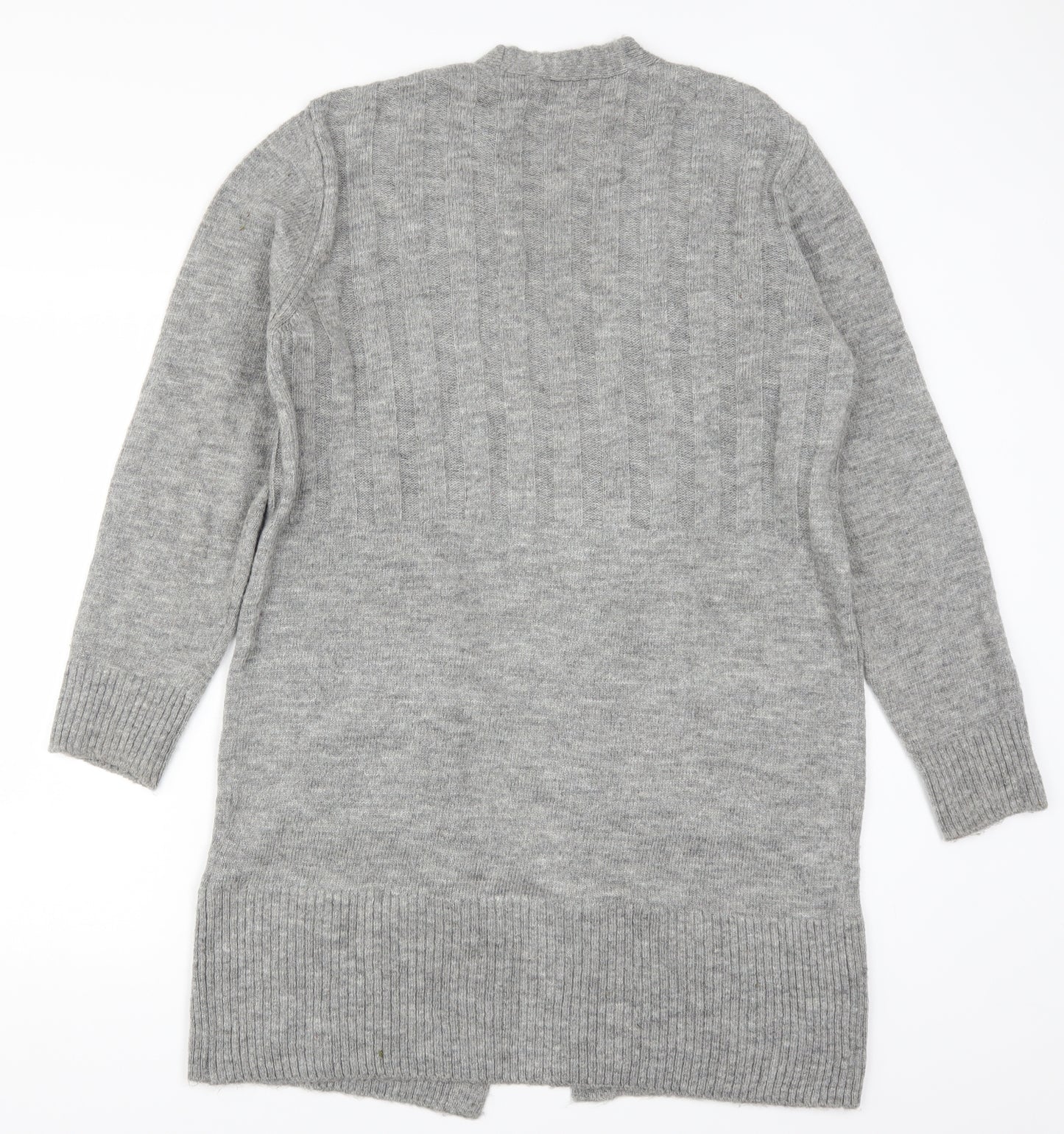 TU Womens Grey  Knit Cardigan Jumper Size 12