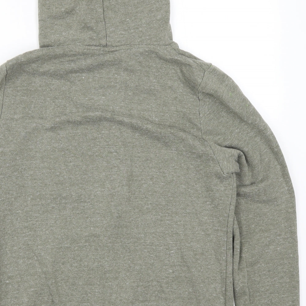 Topshop Womens Green   Full Zip Hoodie Size 10