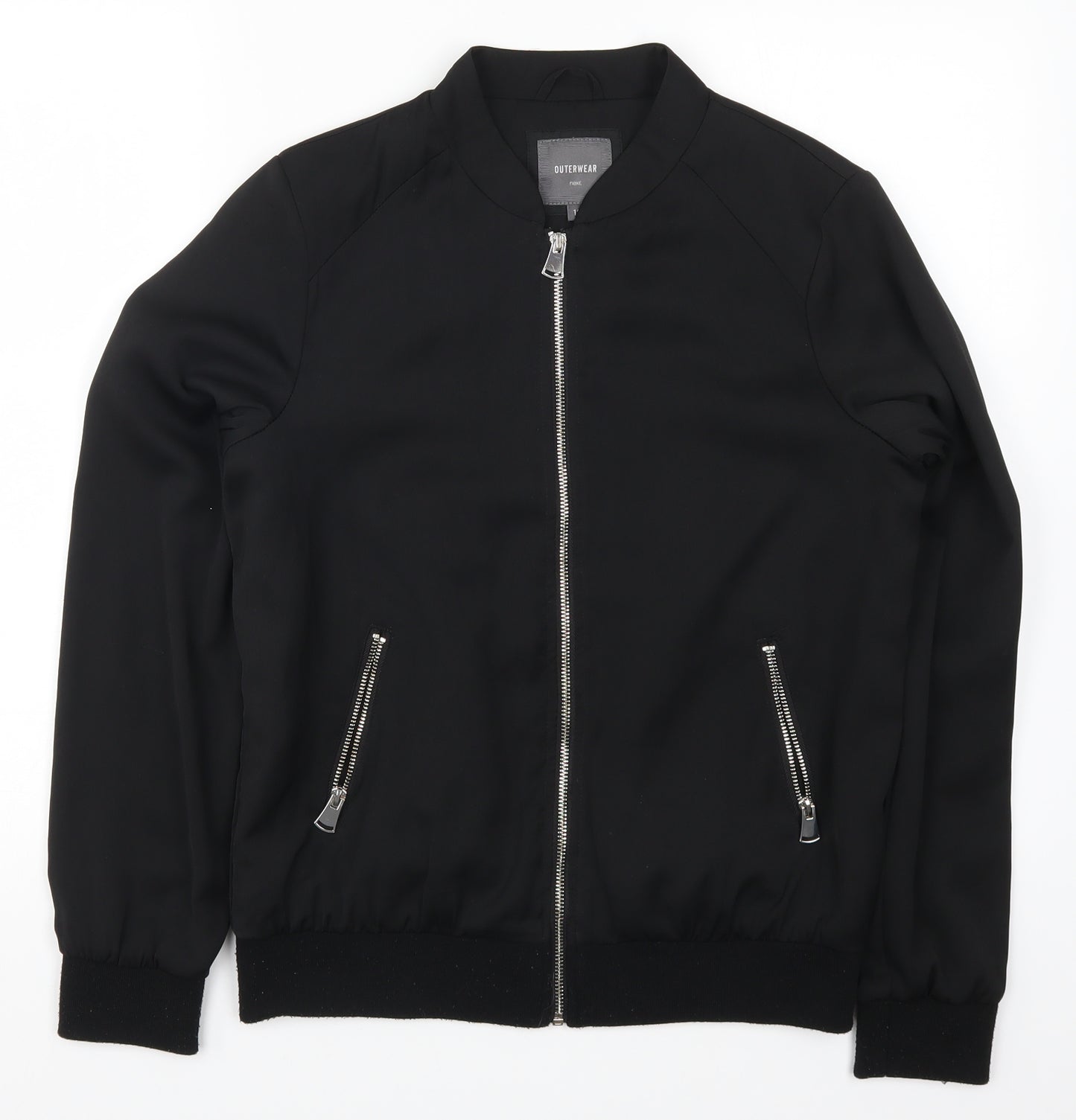 NEXT Womens Black   Bomber Jacket Jacket Size 10