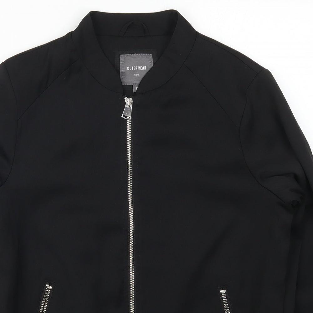 NEXT Womens Black   Bomber Jacket Jacket Size 10