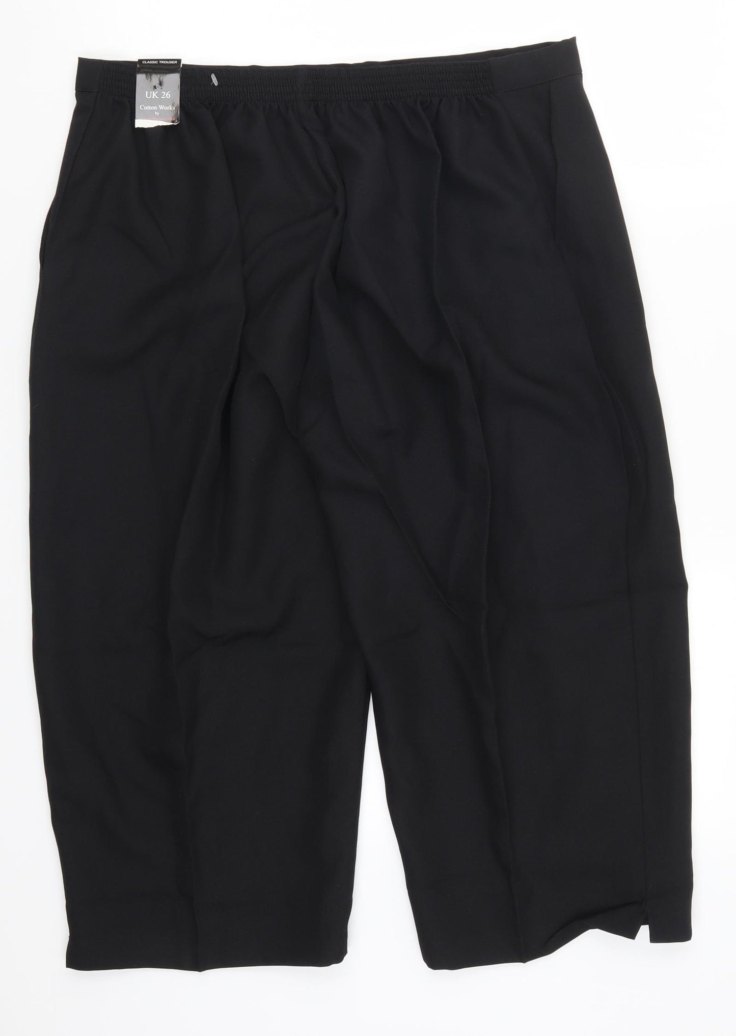 Cotton Works Womens Black   Bermuda Shorts Size 26