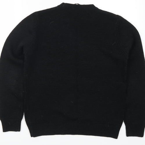 Papaya Womens Black  Knit Pullover Jumper Size S  - Forever