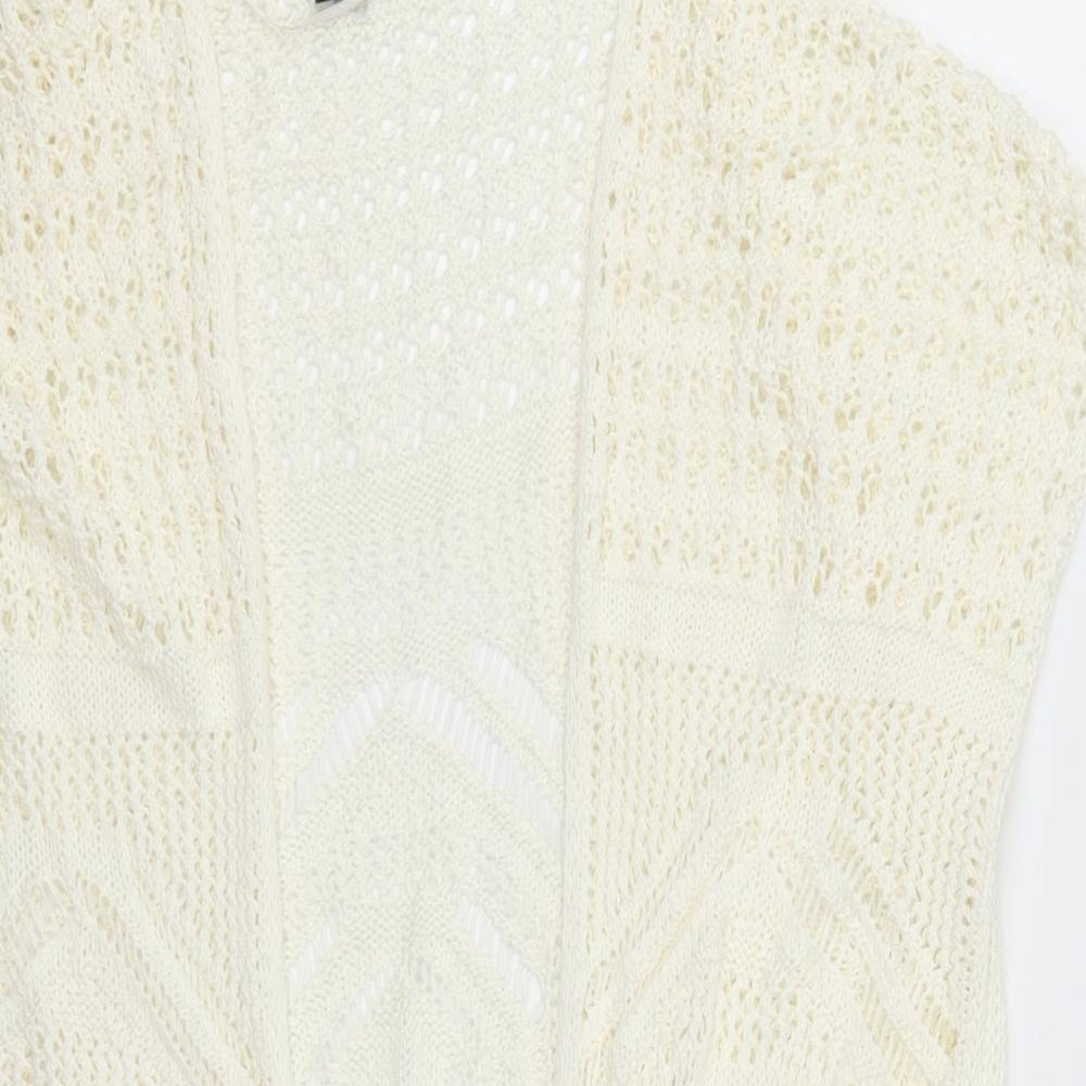 Atmosphere Womens Ivory  Knit Cardigan Jumper Size 10