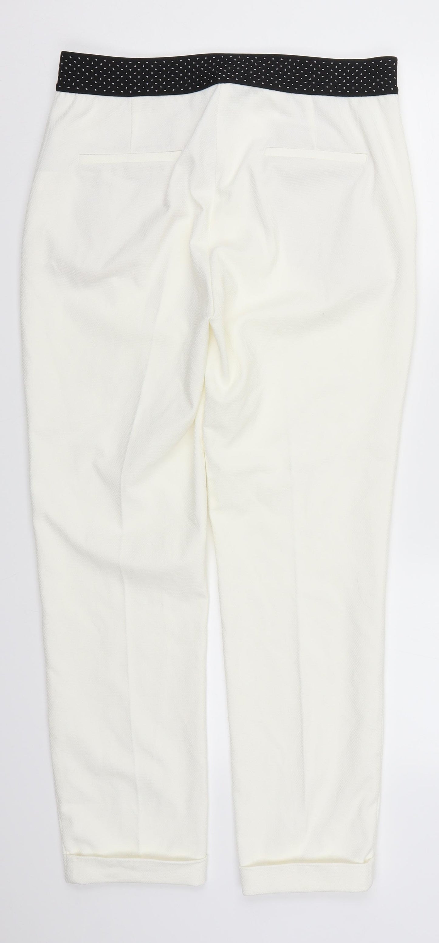 Zara Womens White   Trousers  Size L L27 in