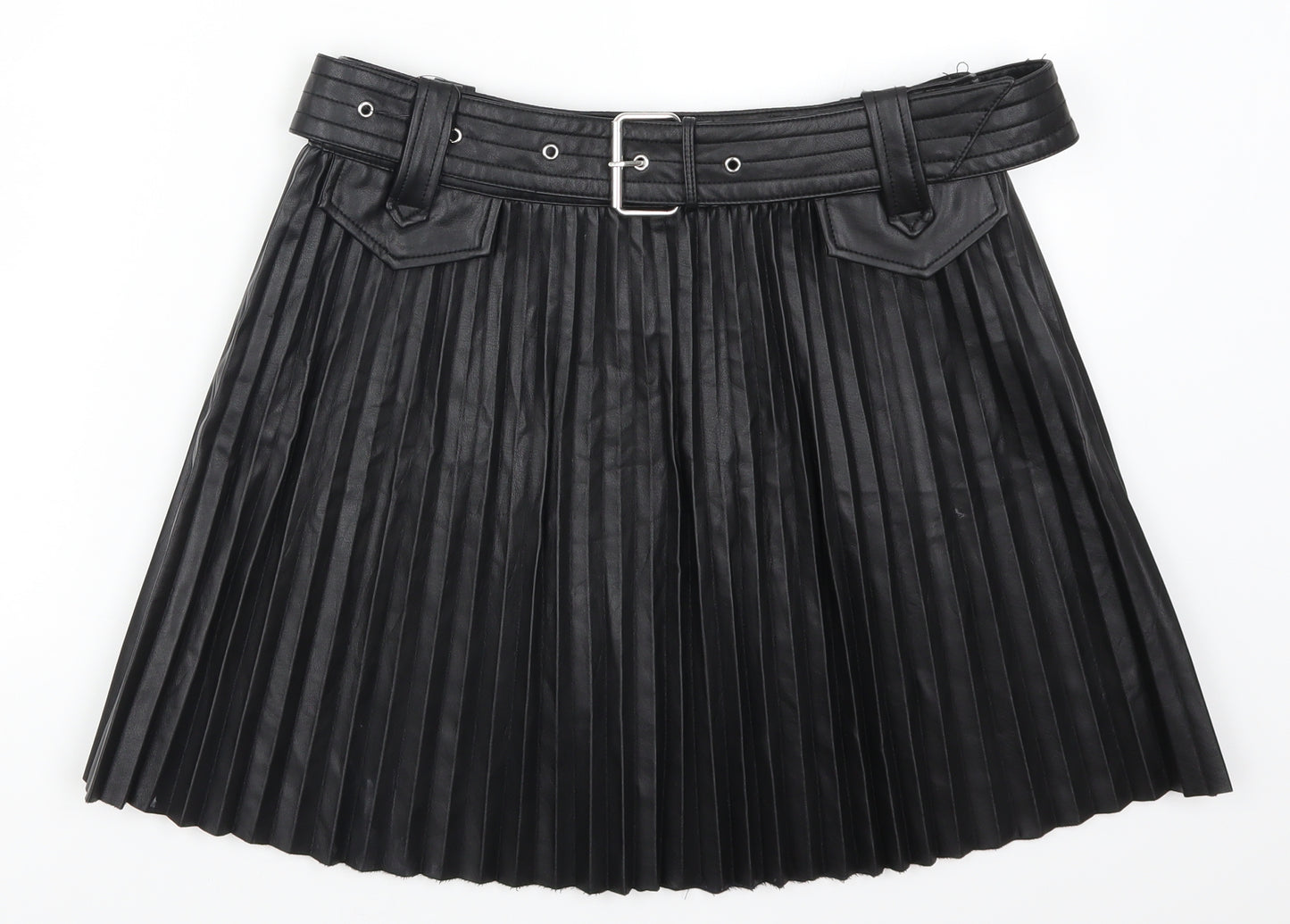 River Island Womens Black   Pleated Skirt Size 12