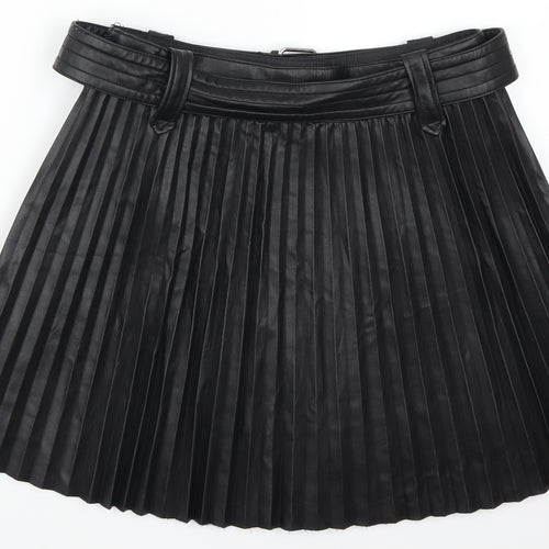 River Island Womens Black   Pleated Skirt Size 12