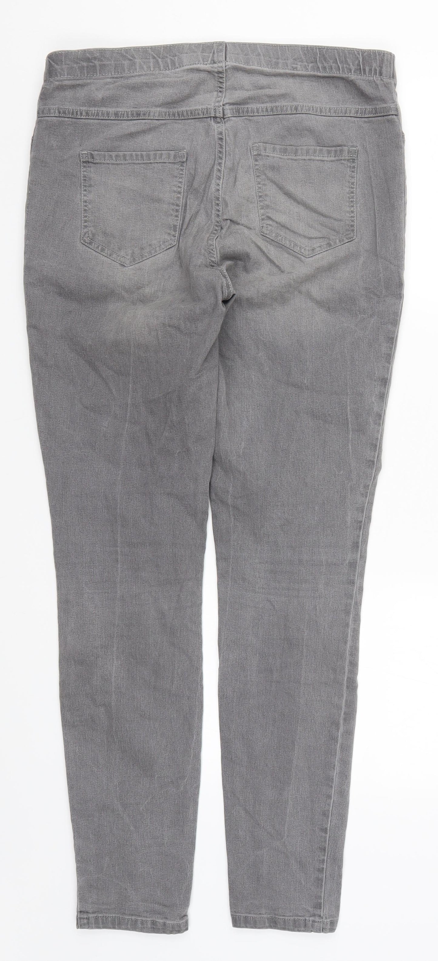 C&A Womens Grey  Denim Jegging Jeans Size 12 L29 in