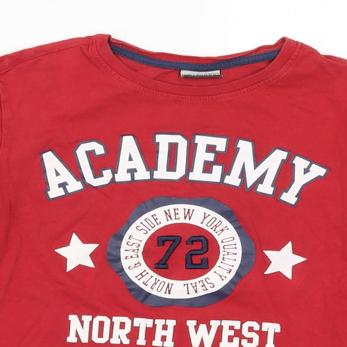 Pia Italia Boys Red   Basic T-Shirt Size 11-12 Years  - Academy North West