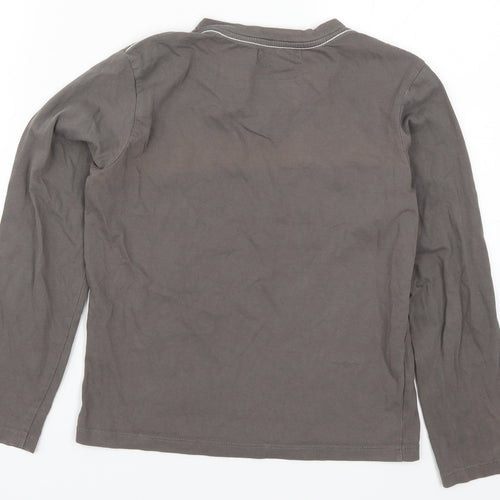 Pia Italia Boys Brown   Basic T-Shirt Size 8-9 Years