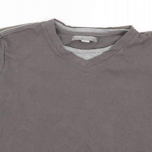 Pia Italia Boys Brown   Basic T-Shirt Size 8-9 Years