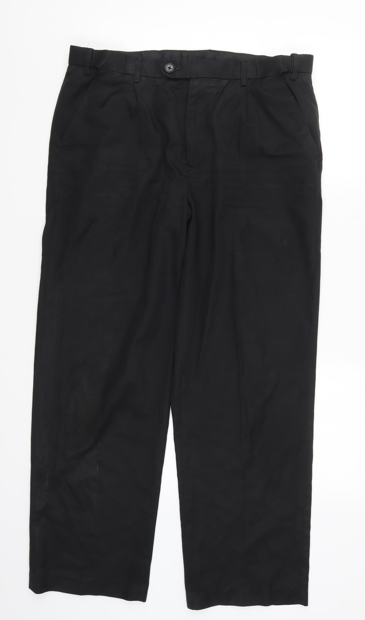 Matalan Mens Black   Trousers  Size 36 L29 in