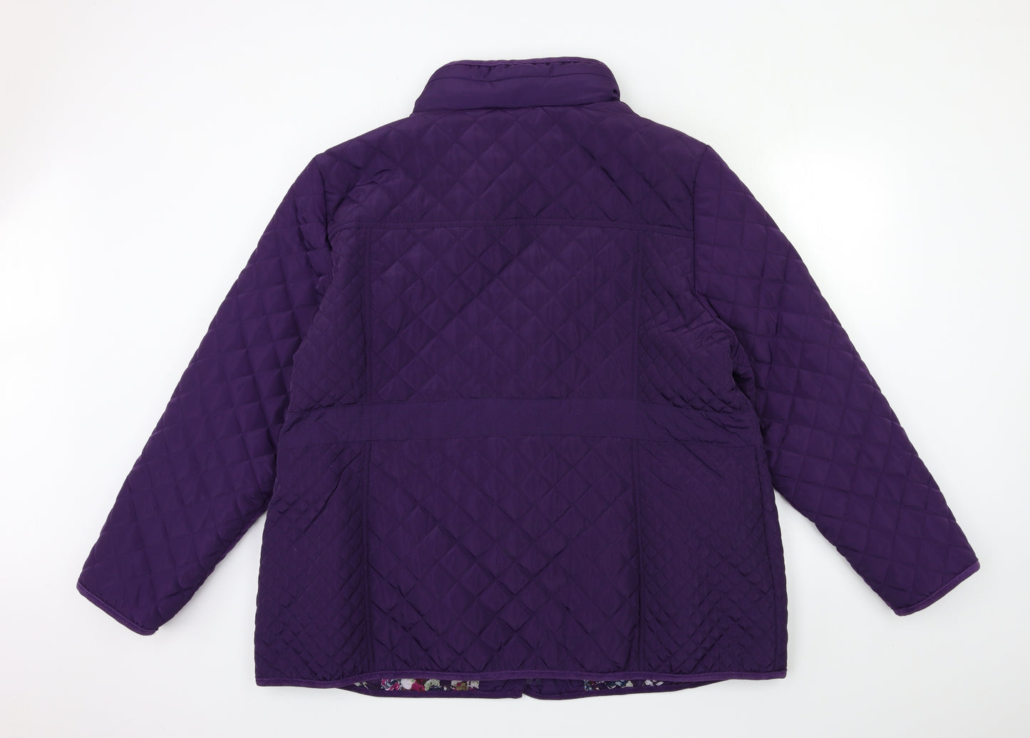 Bonmarché Womens Purple   Quilted Jacket Size 24