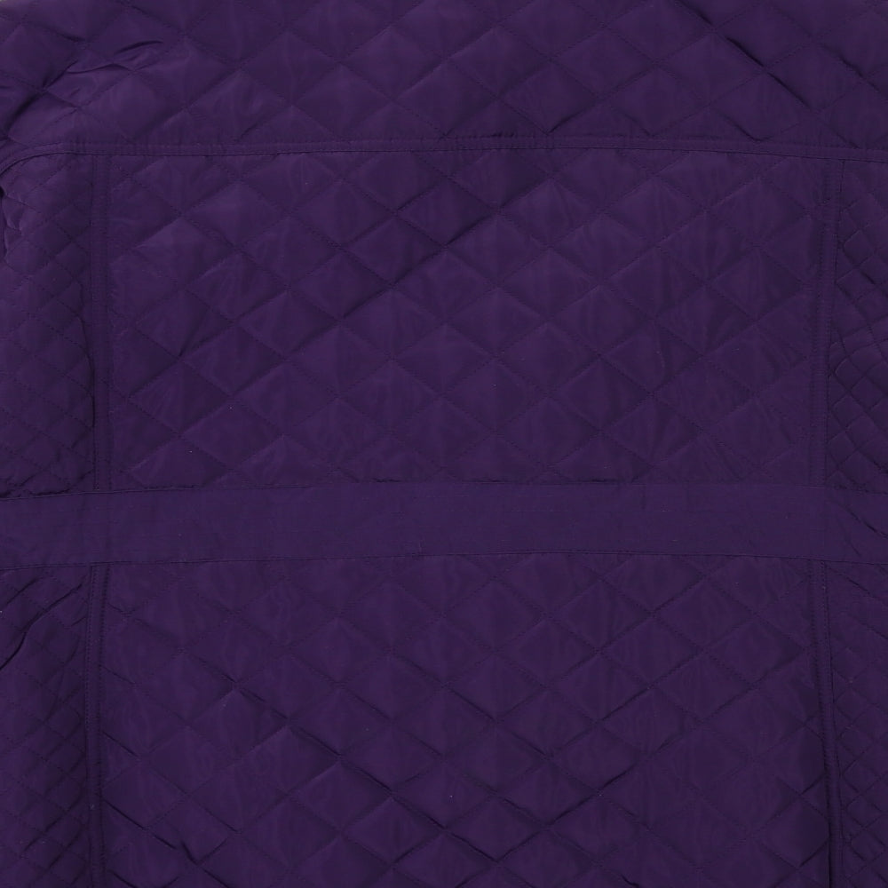 Bonmarché Womens Purple   Quilted Jacket Size 24