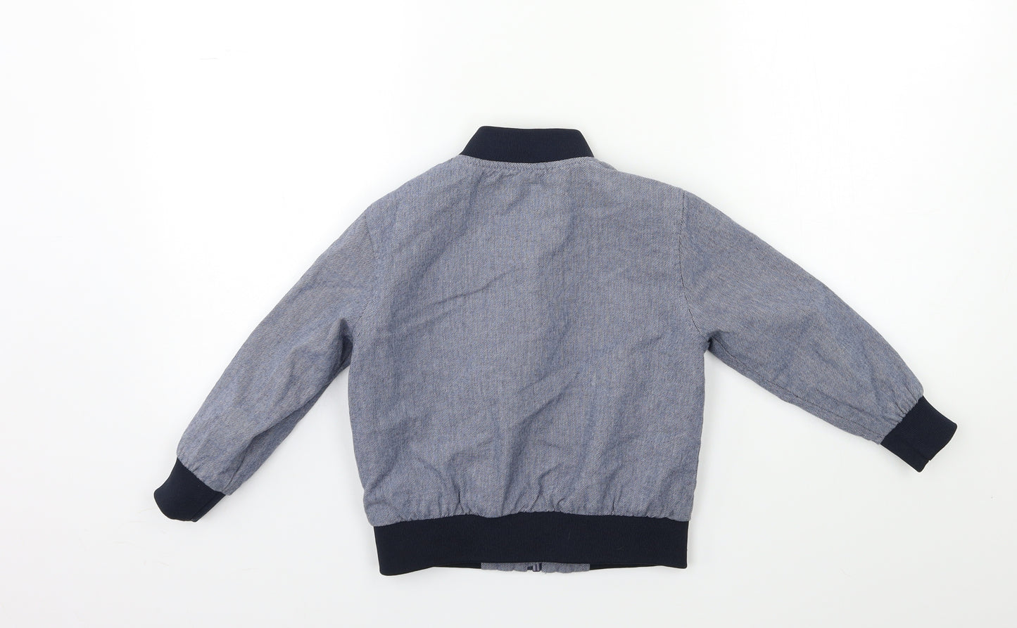 Primark Boys Blue   Bomber Jacket Coat Size 3-4 Years