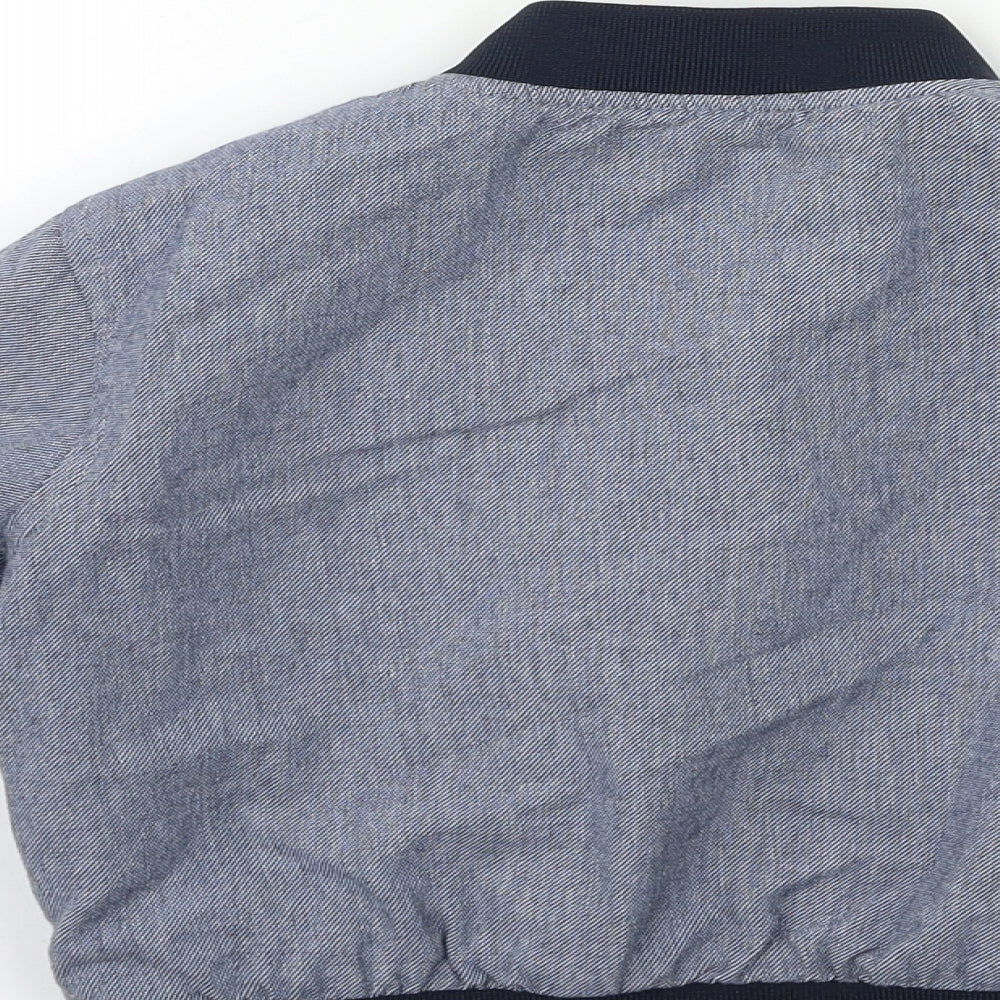 Primark Boys Blue   Bomber Jacket Coat Size 3-4 Years