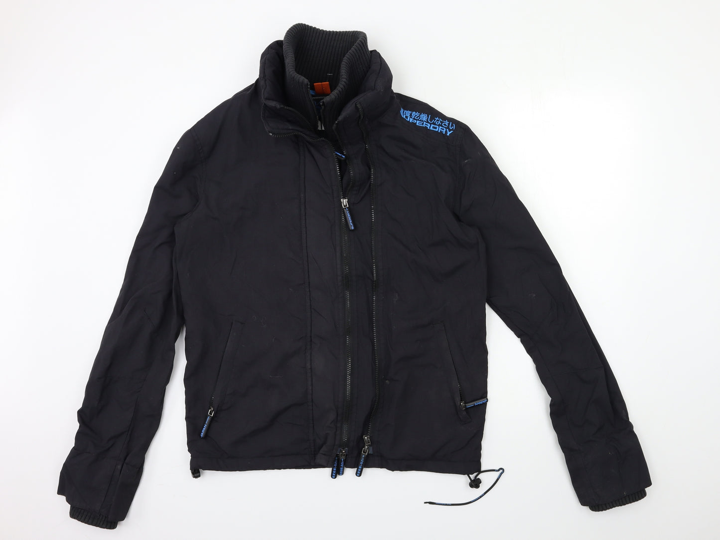 Superdry Mens Black   Windbreaker Coat Size M
