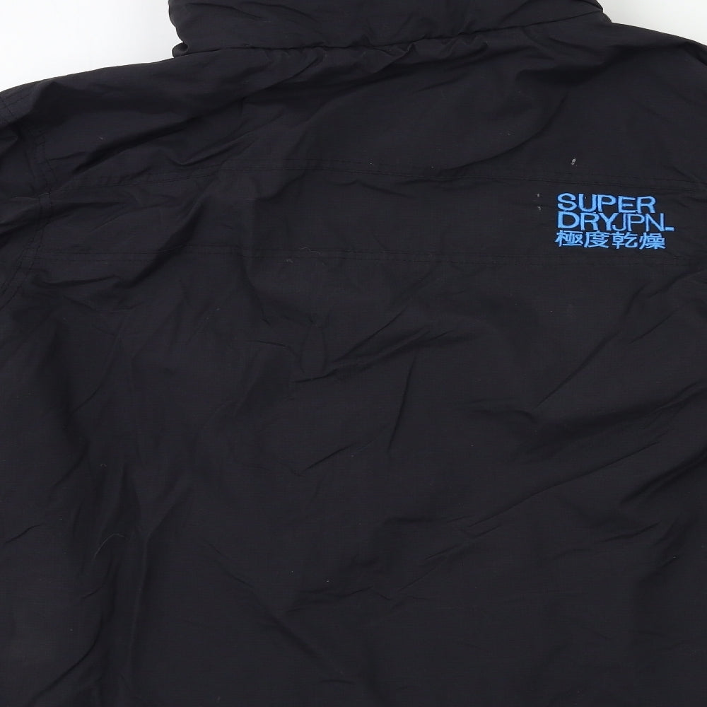 Superdry Mens Black   Windbreaker Coat Size M