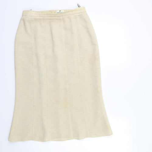 Frankenwalder Womens Beige   Flare Skirt Size 10