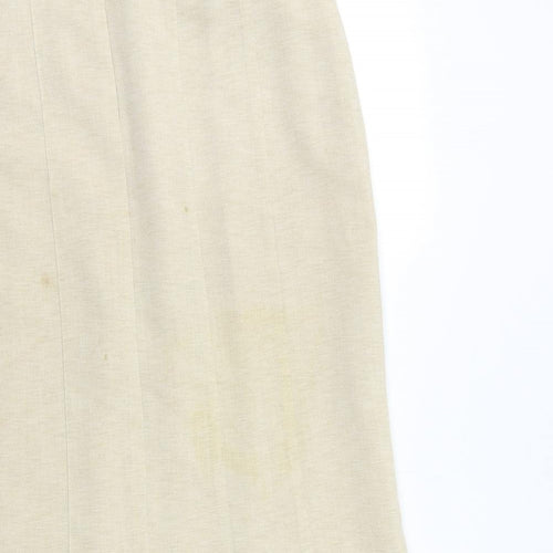Frankenwalder Womens Beige   Flare Skirt Size 10