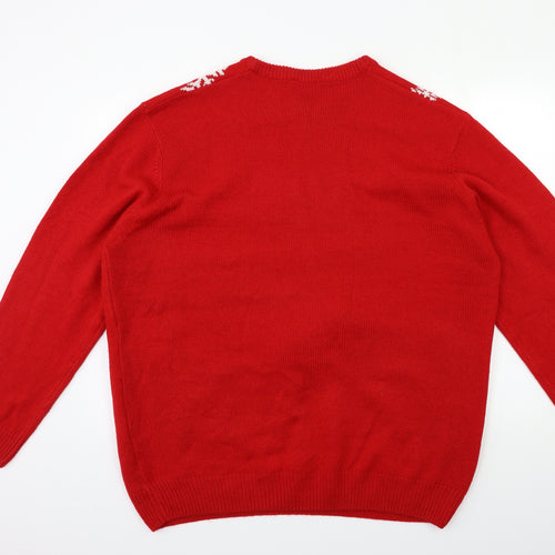 PEP&CO Mens Red  Knit Pullover Jumper Size 3XL  - CHRISTMAS