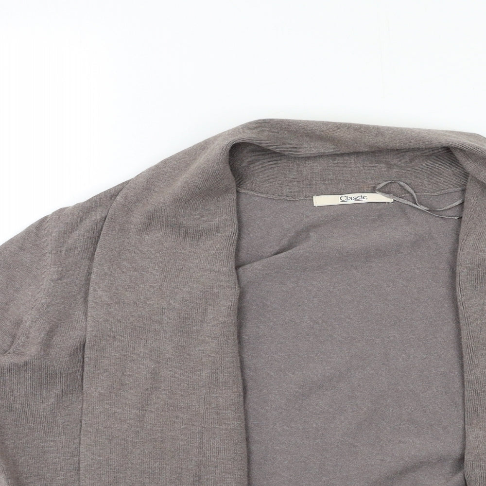Marks and Spencer Womens Grey  Knit Cardigan Jumper Size 14