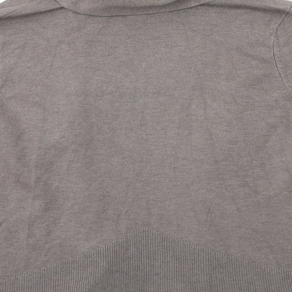 Marks and Spencer Womens Grey  Knit Cardigan Jumper Size 14