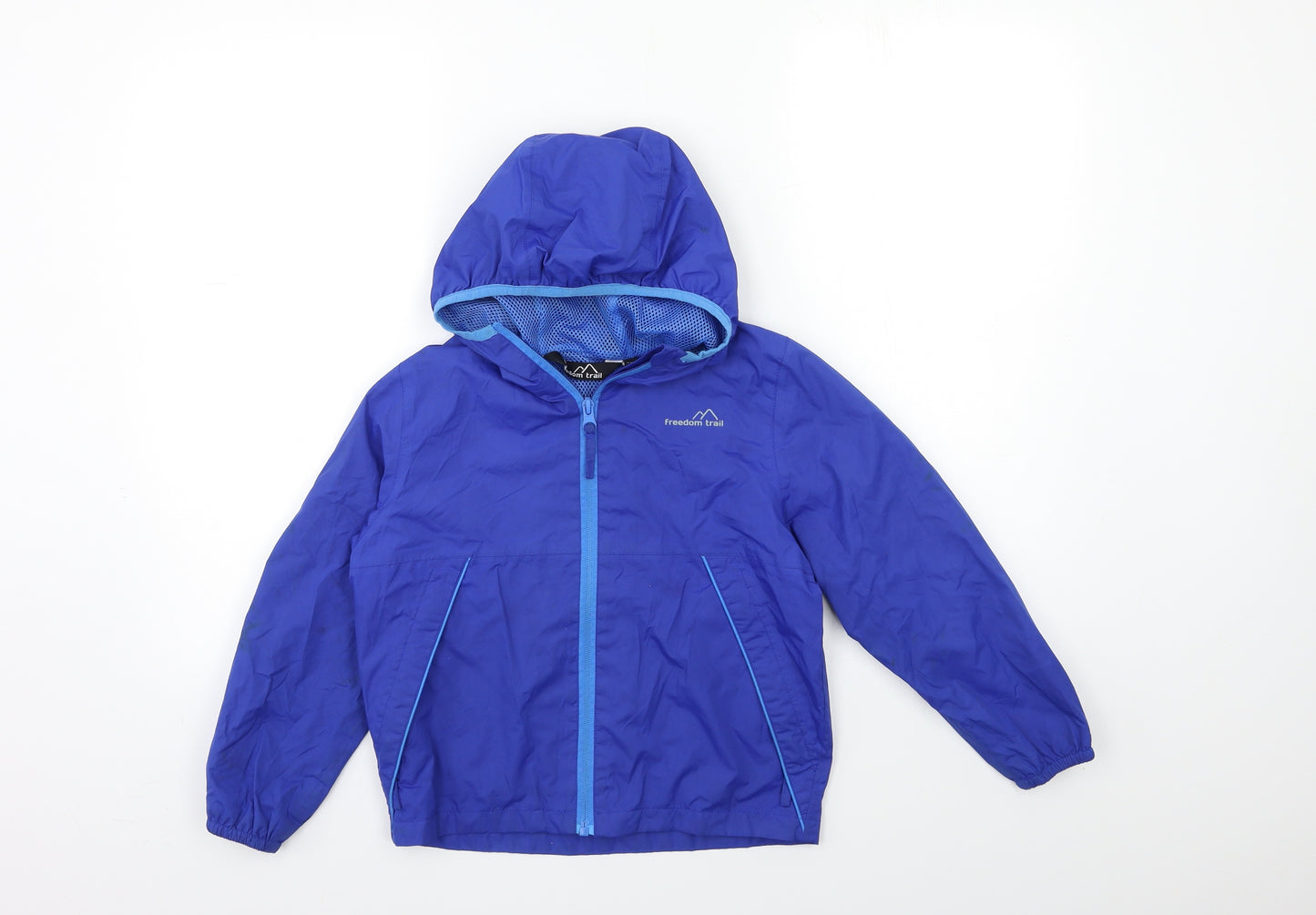 Freedom Trail Boys Blue   Rain Coat Jacket Size 5 Years