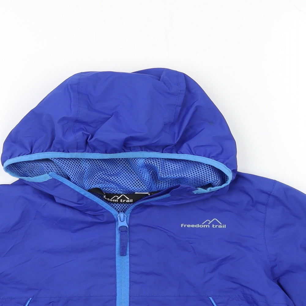 Freedom Trail Boys Blue   Rain Coat Jacket Size 5 Years