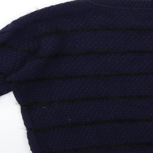 River Island Girls Blue  Knit Pullover Jumper Size 9 Years