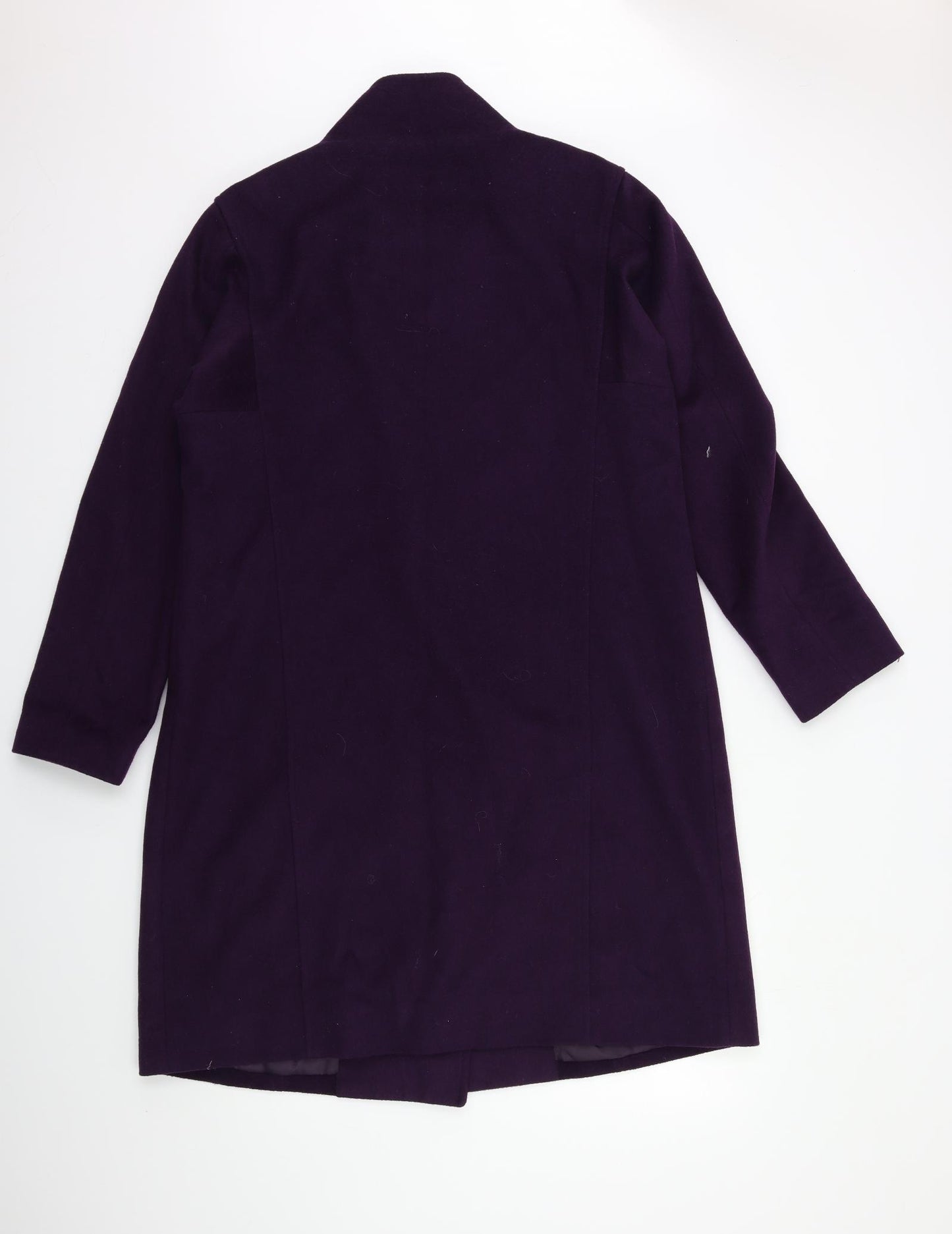 Jaeger Womens Purple   Overcoat Coat Size 16