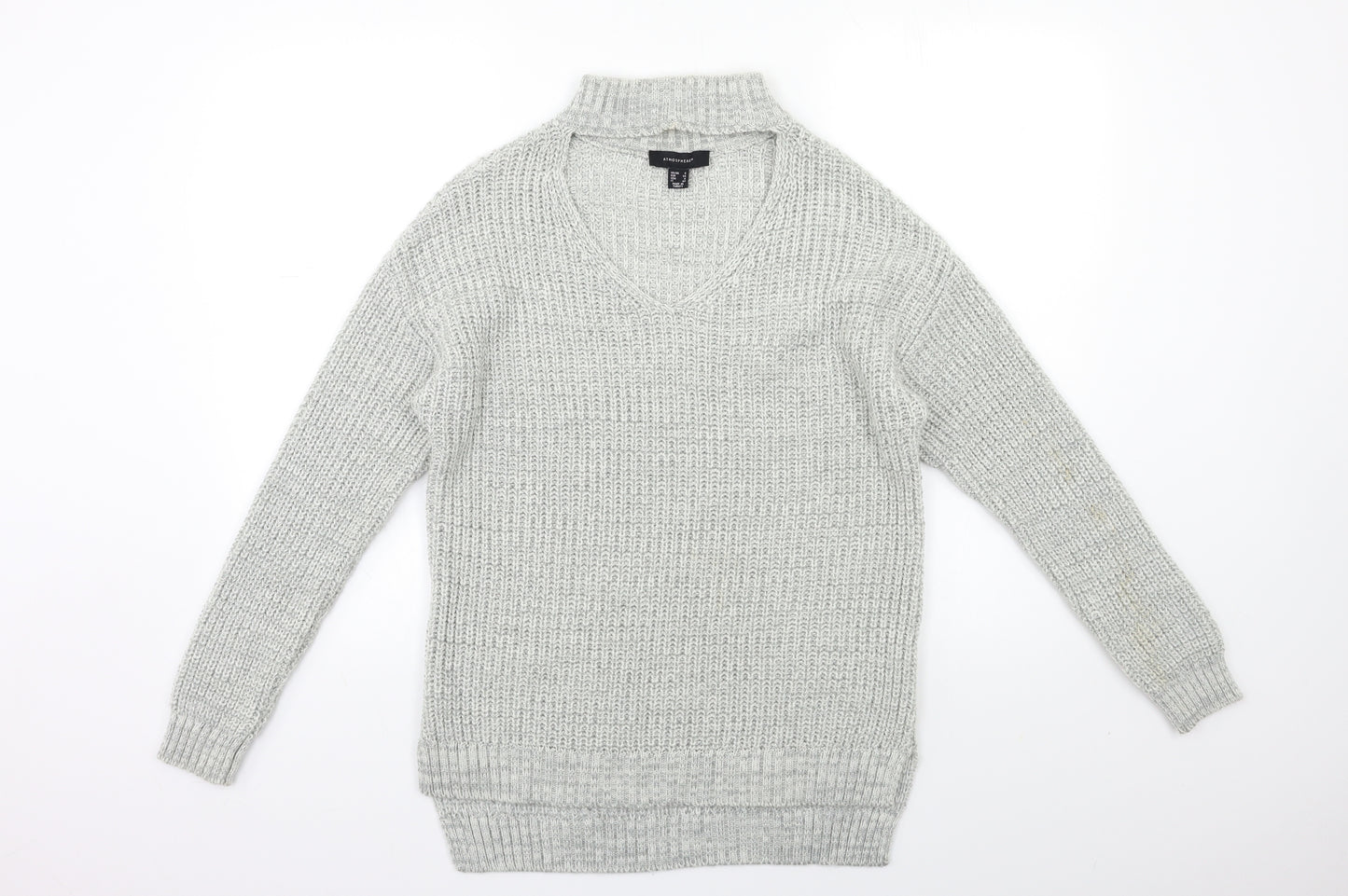 Atmosphere Womens Grey  Knit Pullover Jumper Size 8