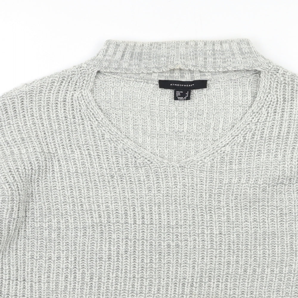 Atmosphere Womens Grey  Knit Pullover Jumper Size 8